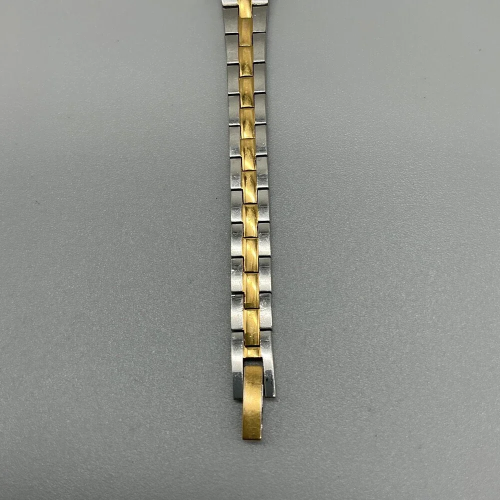 Pulsar Womens Watch 17mm Two Tone Stainless 1N01-X098 New Battery 6.75